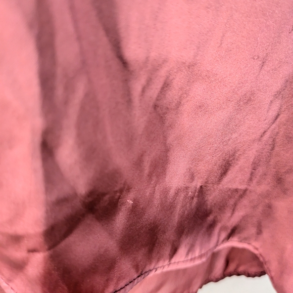 Zara Rose Mauve Pink Sleeveless Ruffle Neck Shirt Size S - Picture 5 of 9